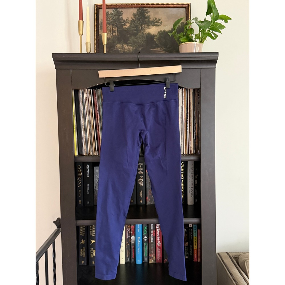 DFYNE Dynamic Seamless Scrunch Butt Leggings XS Blue High Waisted Gym Yoga
